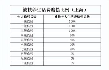 伤者十级伤残，被扶养人生活费是否应当支持  